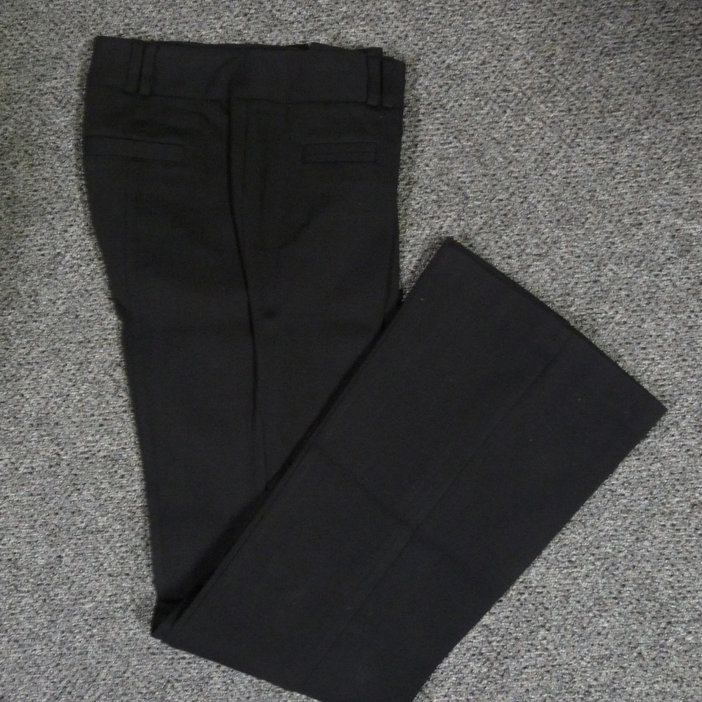 NWT INC Black Rayon Pants Size 4, Flare Leg